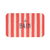 Le Bain Red Striped Bath Mat