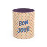 Bonjour Polka Dot Coffee Mug