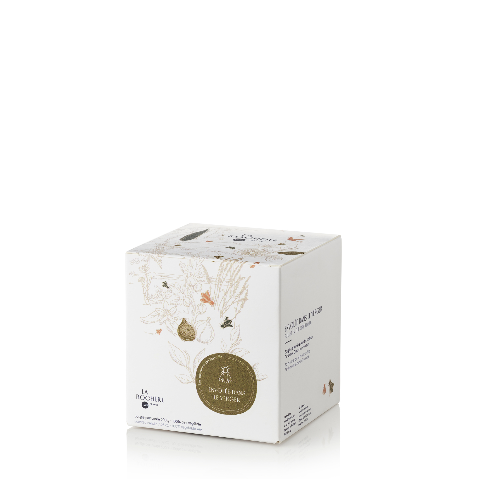 Scented Candle in Fig with Bee Motif - Thumbnail 5
