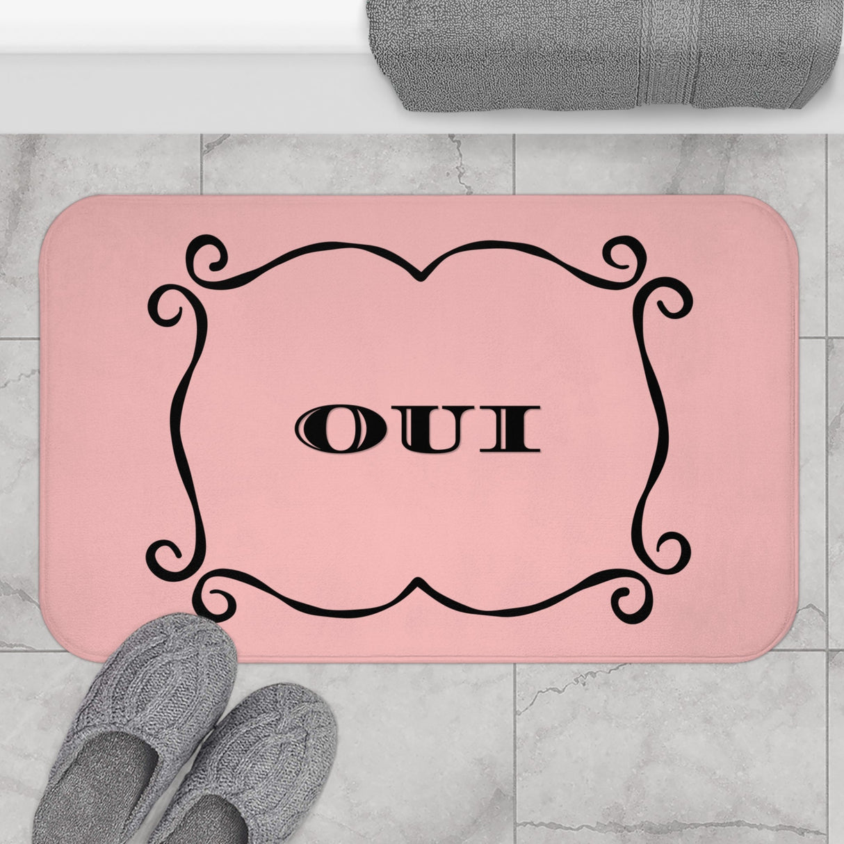 OUI Pink Bath Mat