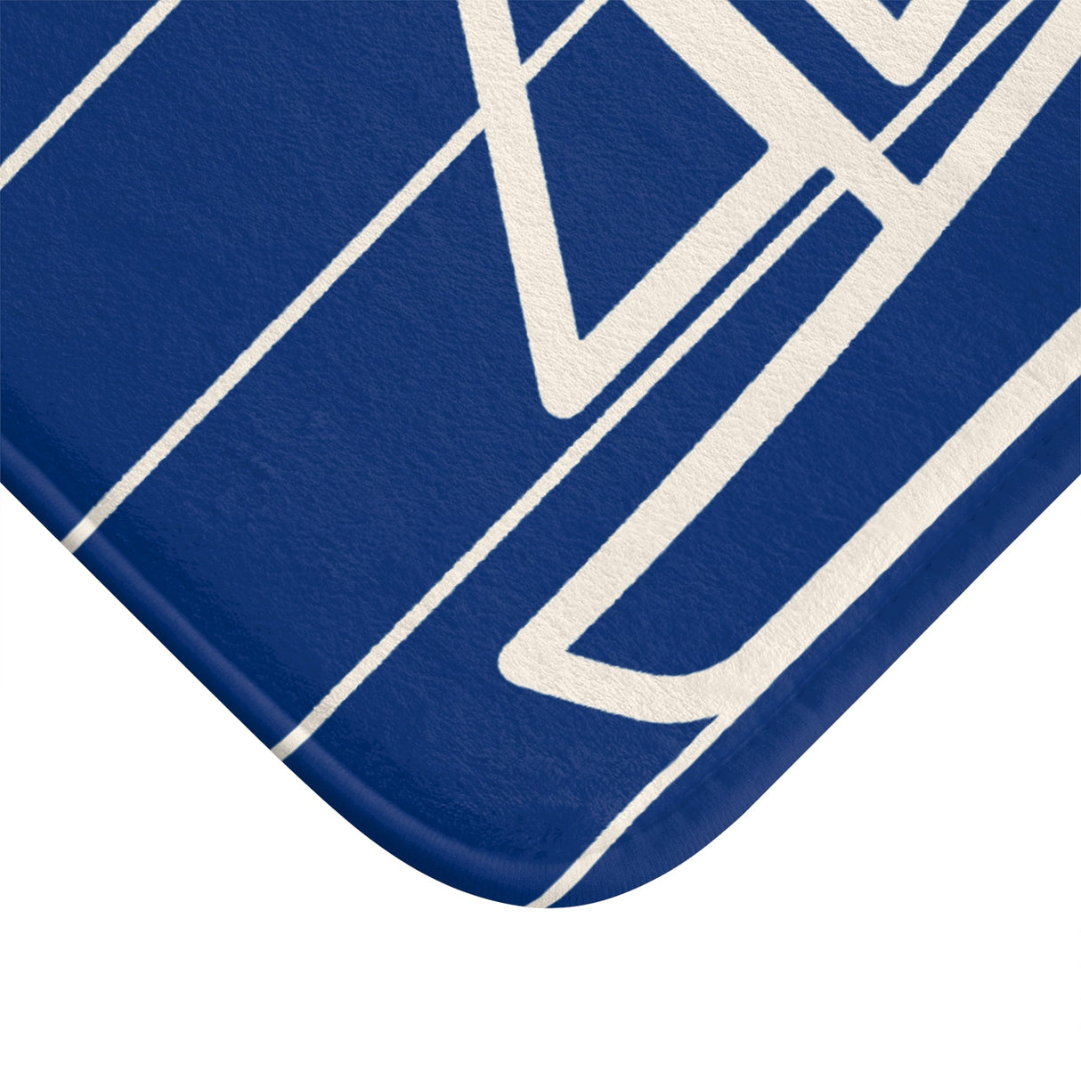 Nautical Blue “Le Bain” Bath Mat