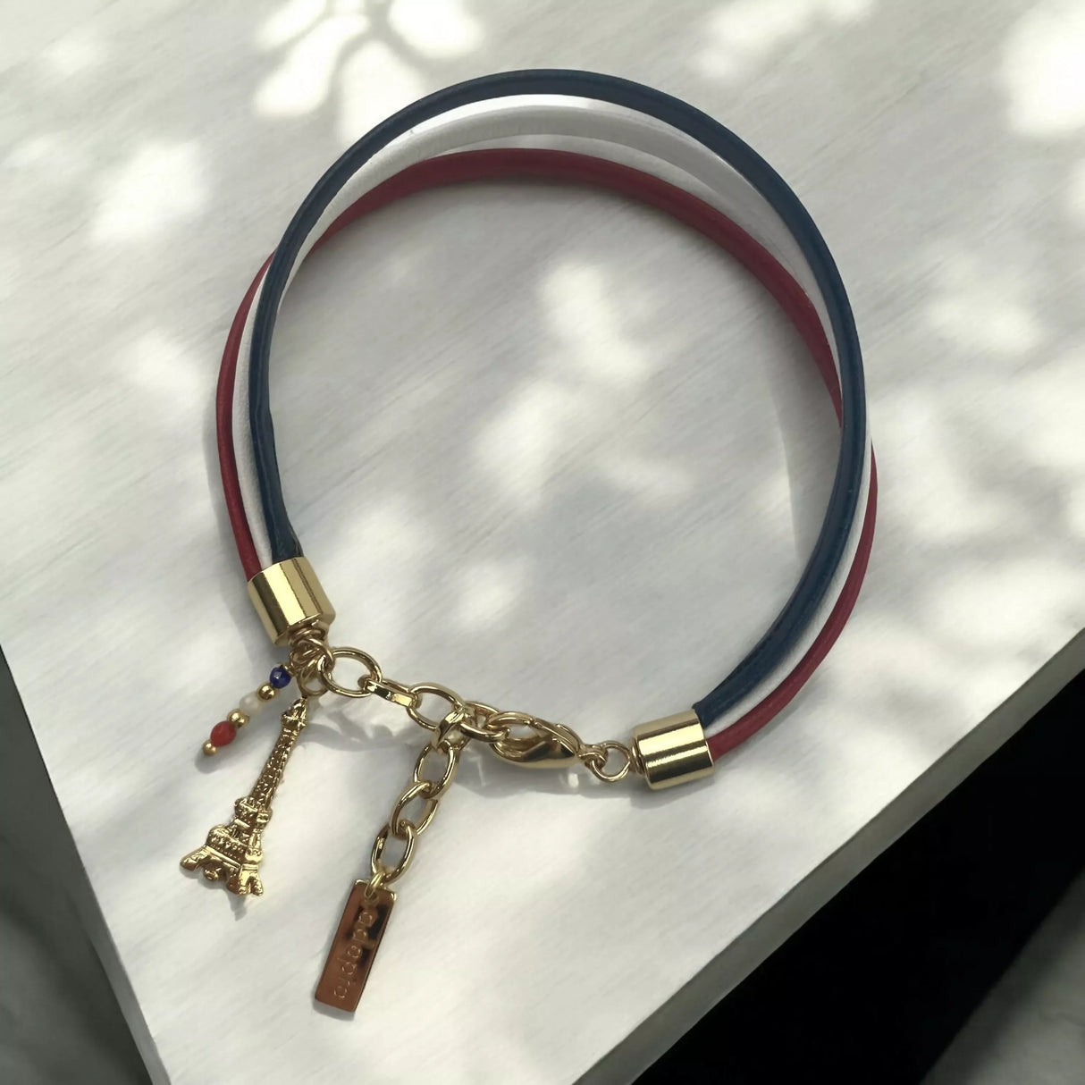 Gustave single wrap leather bracelet
