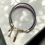 Gustave single wrap leather bracelet