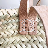 Market Basket with leather handles
