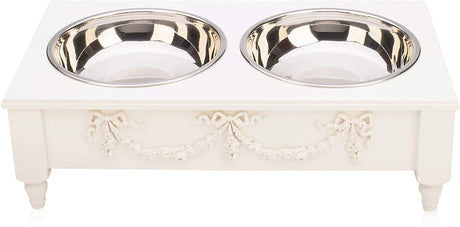 Rose Swag Elevated Pet Bowl / Feeder
