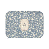 Le Bain Vintage Floral Bath Mat, Grey-Blue Pattern