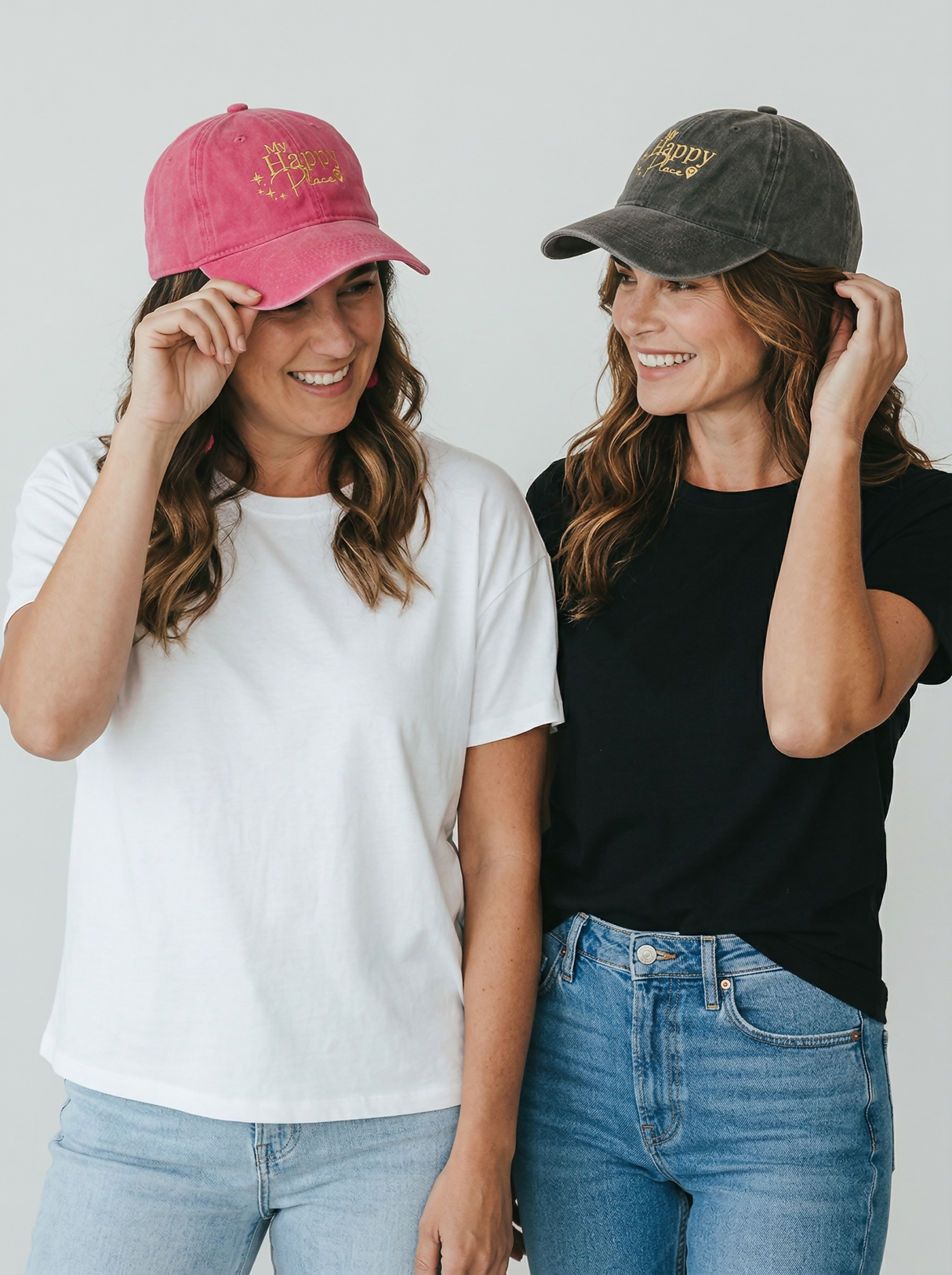 "My Happy Place" vintage style cap