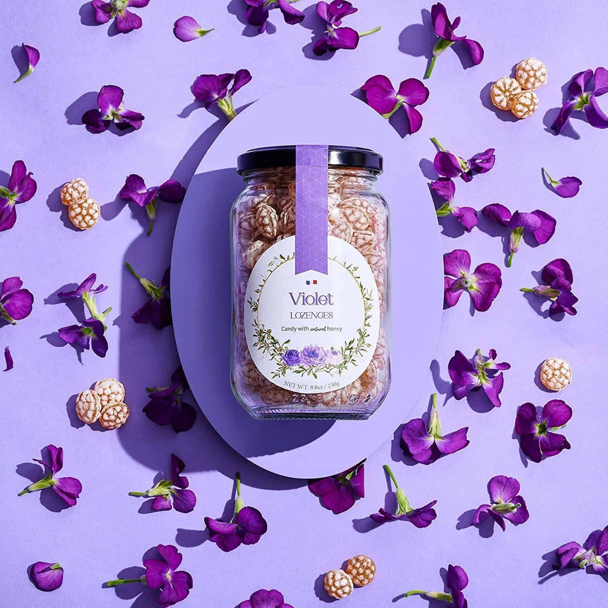 Violet Flavor Honey Lozenges 8.8oz