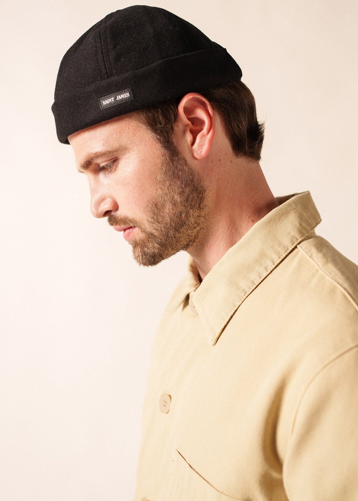 Saint James MARIN MIKI - Watch Cap (BLACK)