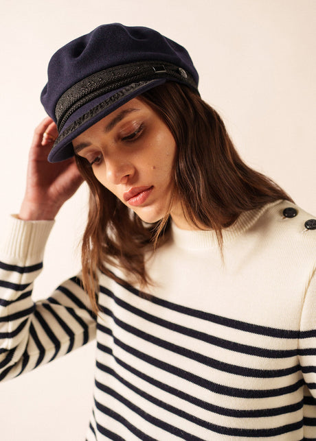 Saint James CASQUETTE MARIN - French Sailor Cap (NAVY)