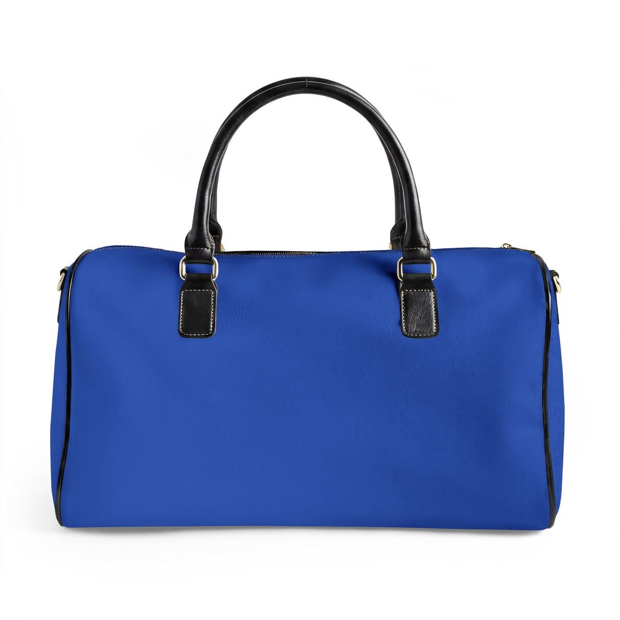 Paris Je T'aime Leather Weekender Bag - blue