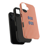 'OUI OUI' RED Striped iPhone Case