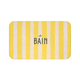 Le Bain Yellow Stripe Bath Mat — French Bathroom Floor Rug