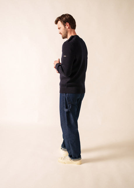 CANCALE Fisherman Sweater (NAVY)