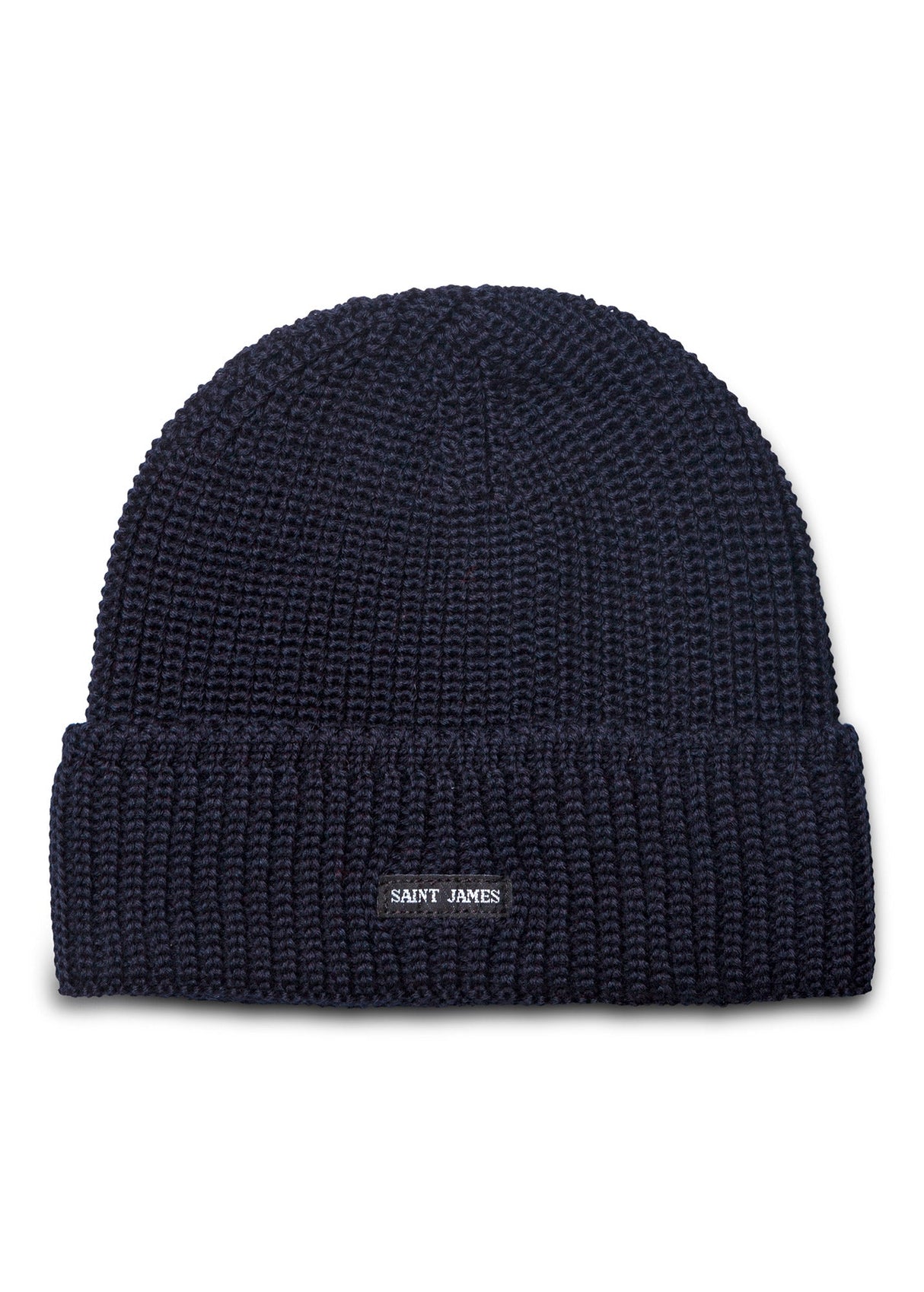 Saint James CANOT - Soft Wool Beanie in Purl Knit (NAVY)