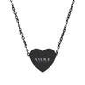 Engraved Heart AMOUR Necklace