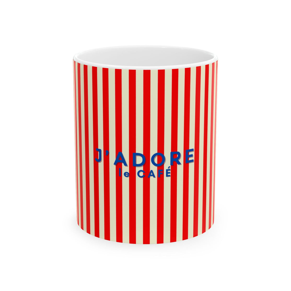 I Love Coffee Ceramic Mug-RED, J'adore le café