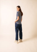 Levant Breton Shirt (NAVY / ECRU)