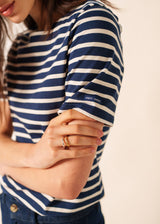 Levant Breton Shirt (NAVY / ECRU)