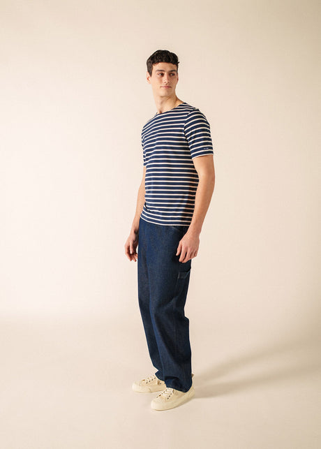 Levant Breton Shirt (NAVY / ECRU)