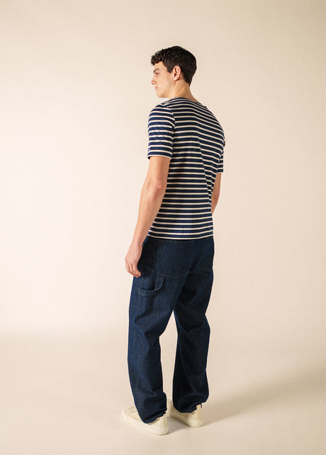 Levant Breton Shirt (NAVY / ECRU)