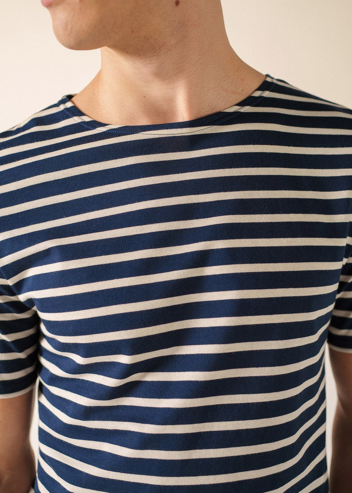 Levant Breton Shirt (NAVY / ECRU)