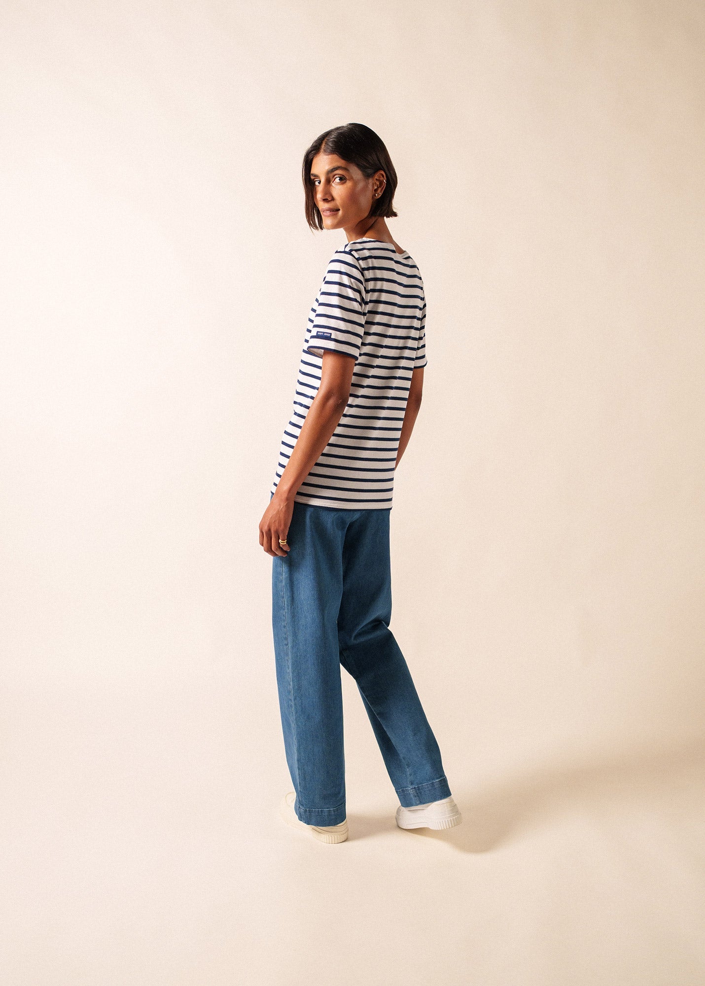 トップス Her lip to Tuck Sleeve French Stripe Top 9863_88-NEIGE-MARINE-E-shop-BD
