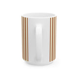 I Love Coffee Ceramic Mug-BROWN, J'adore le Café