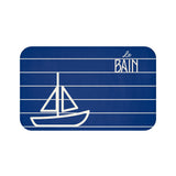 Nautical Blue “Le Bain” Bath Mat