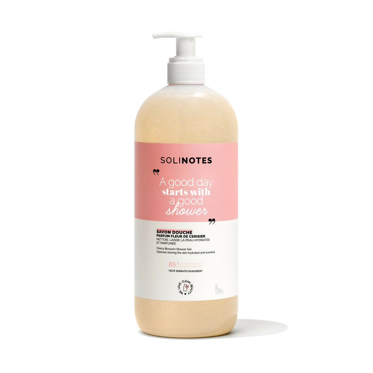 Solinotes - Cherry Blossom Shower Gel 33.8oz - CLEAN BEAUTY