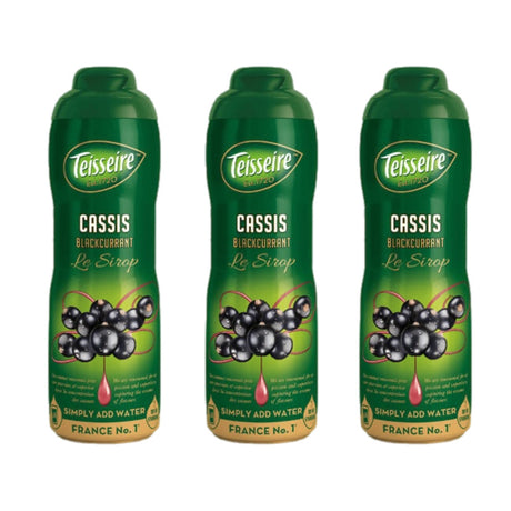 Teisseire – Red Fruits Syrups Bundle – Grenadine, Raspberry & Cassis