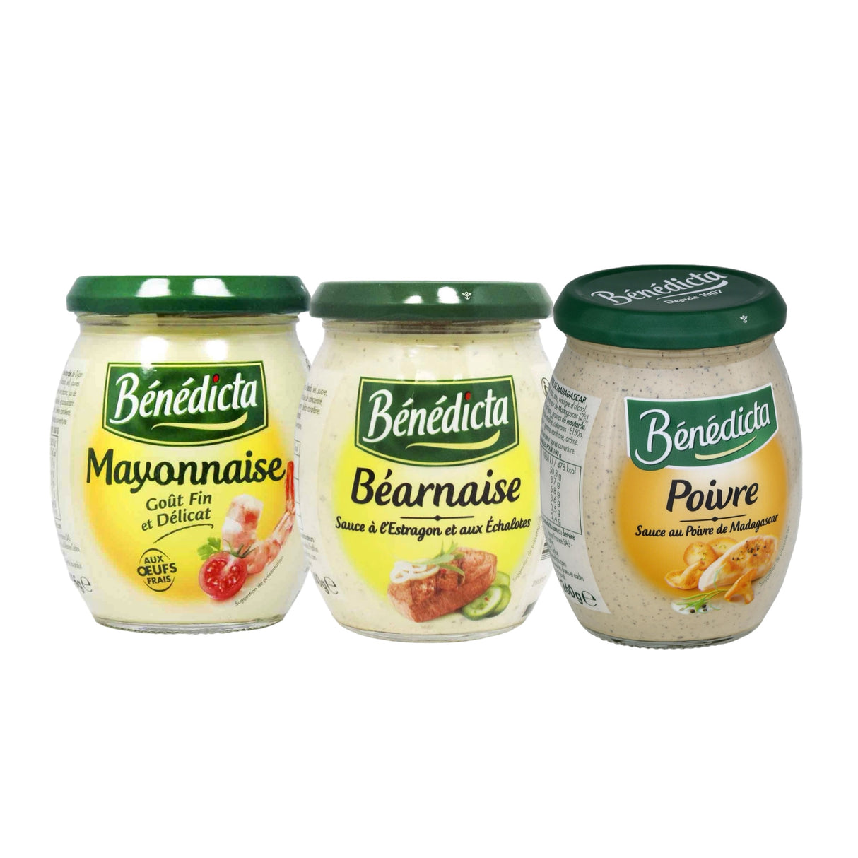Bénédicta French Sauce Trio – France's Best-Selling Gourmet Condiments