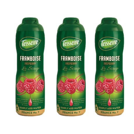 Teisseire – Red Fruits Syrups Bundle – Grenadine, Raspberry & Cassis