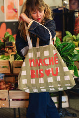 Vichy Market tote Bag - Mathilde Cabanas