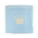 Little Royals Cashmere Crown Plaid - Blue/Beige