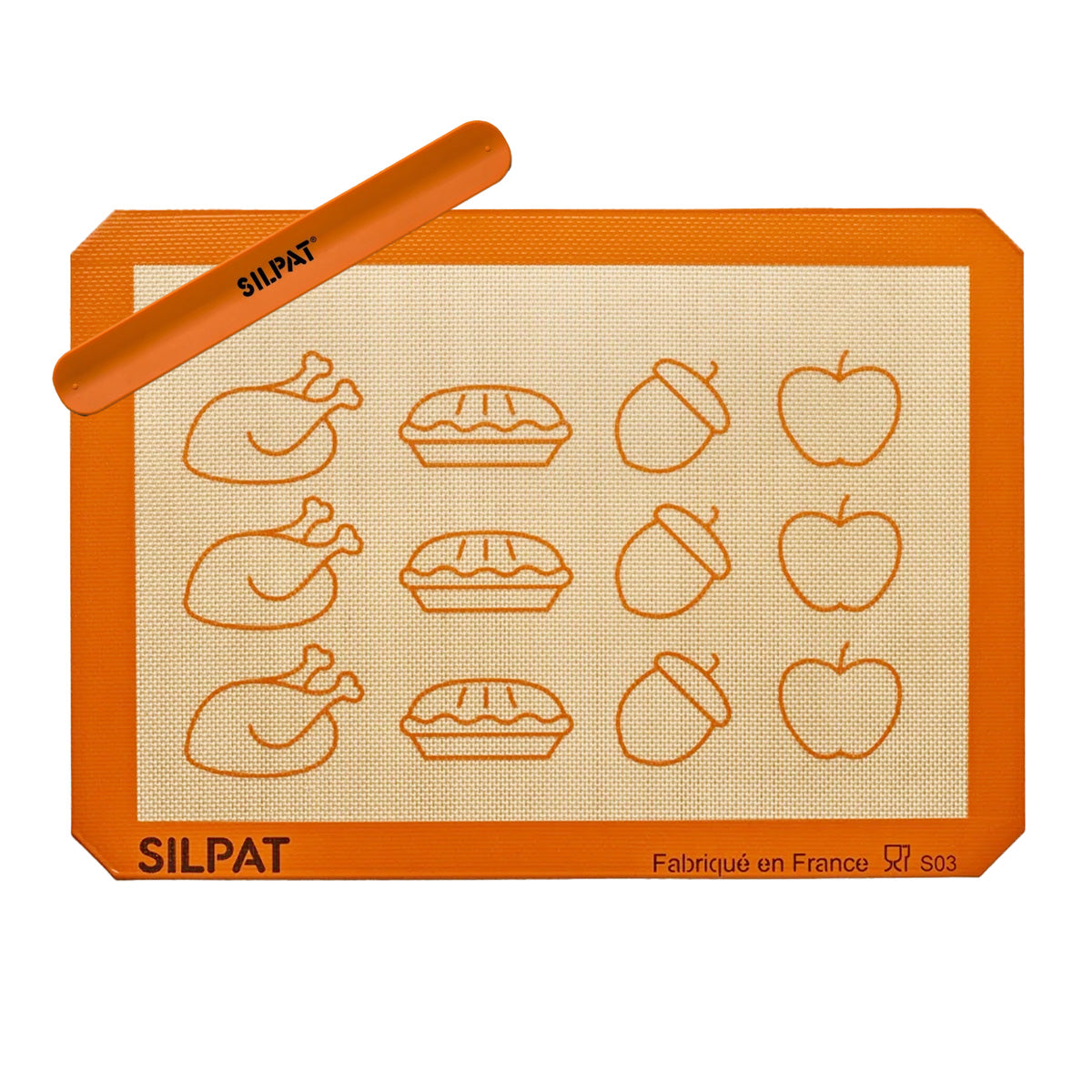 Silpat Thanksgiving Half Size Baking Mat - Limited Edition