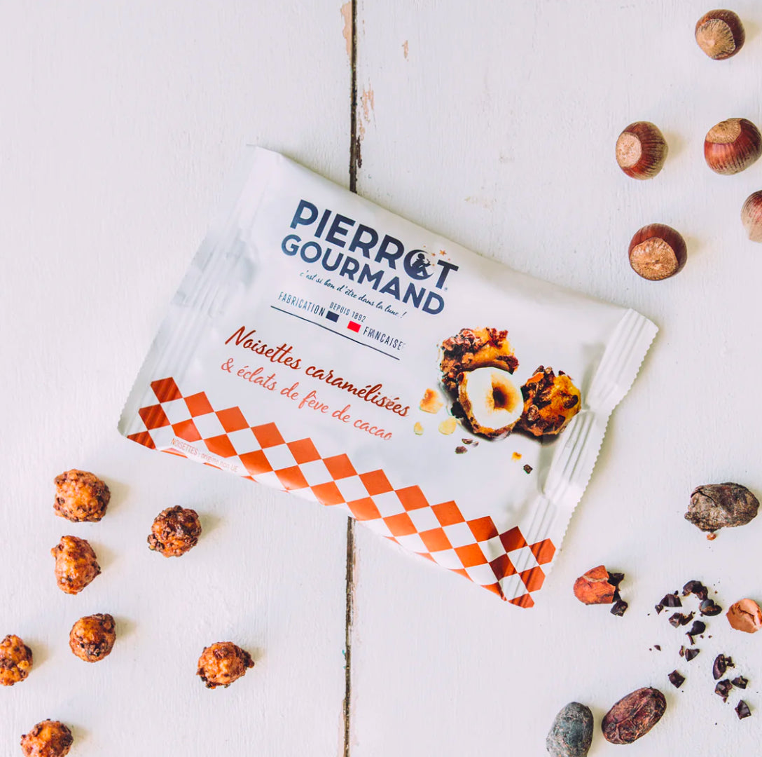 Pierrot Gourmand Cocoa Bean Chip Candied Nuts Snack Pack