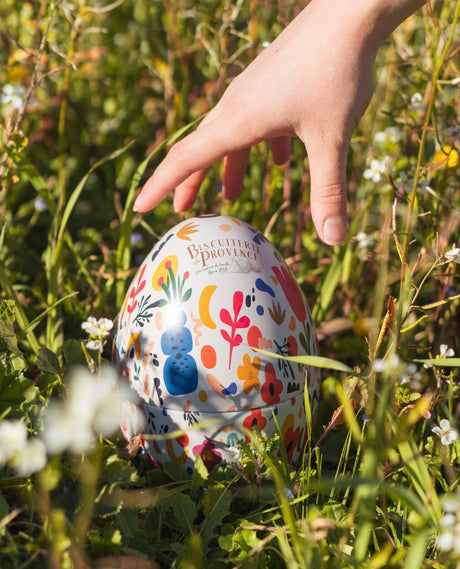 Easter Eggs - Biscuiterie de Provence - Chocolate cookies and shortbreads, metal tin