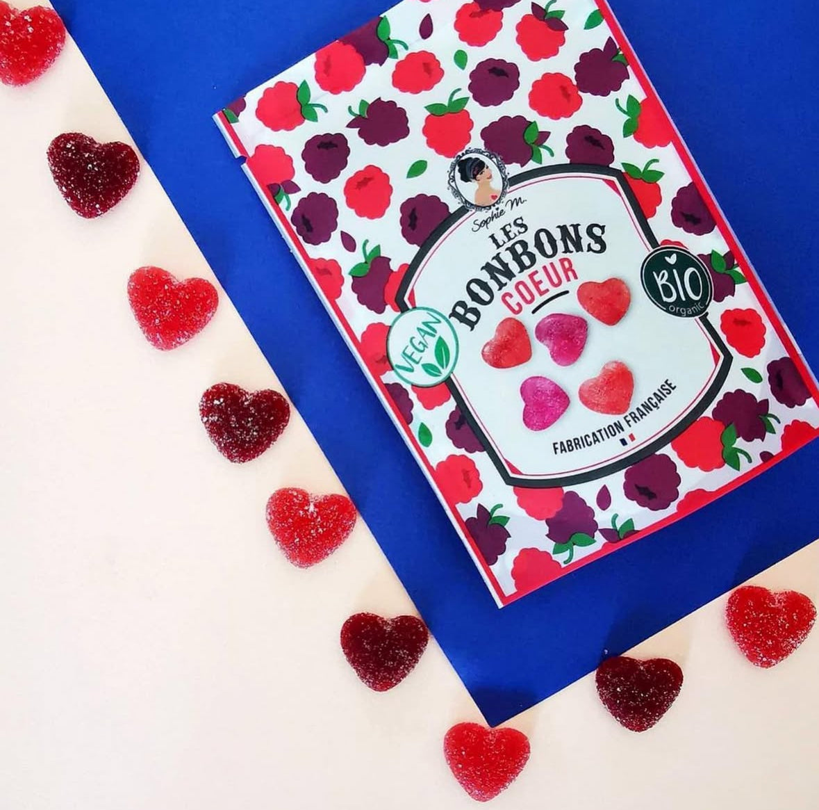 Organic Candies COEUR heart shaped