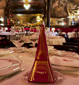 Eiffel Tower Tin filled with chocolate covered crispy crepes - Maxim's de Paris