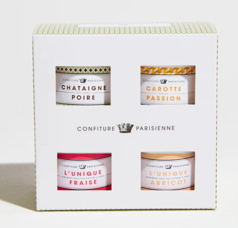 Confiture Parisienne - PREMIUM JAM GIFT SET 4X3,5 OZ - 4 FLAVORS