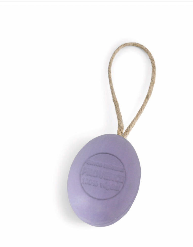 Lavender Oval soap on rope