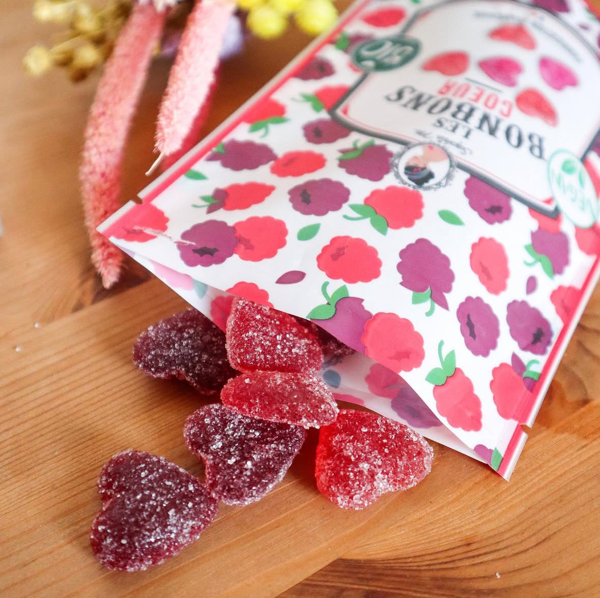 Organic Candies COEUR heart shaped