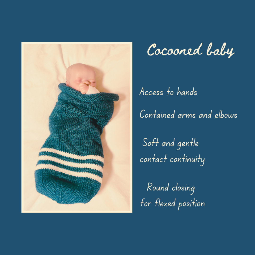 DIY KNITTING KIT - COCOON FOR GENTLE SWADDLING - Mariniere