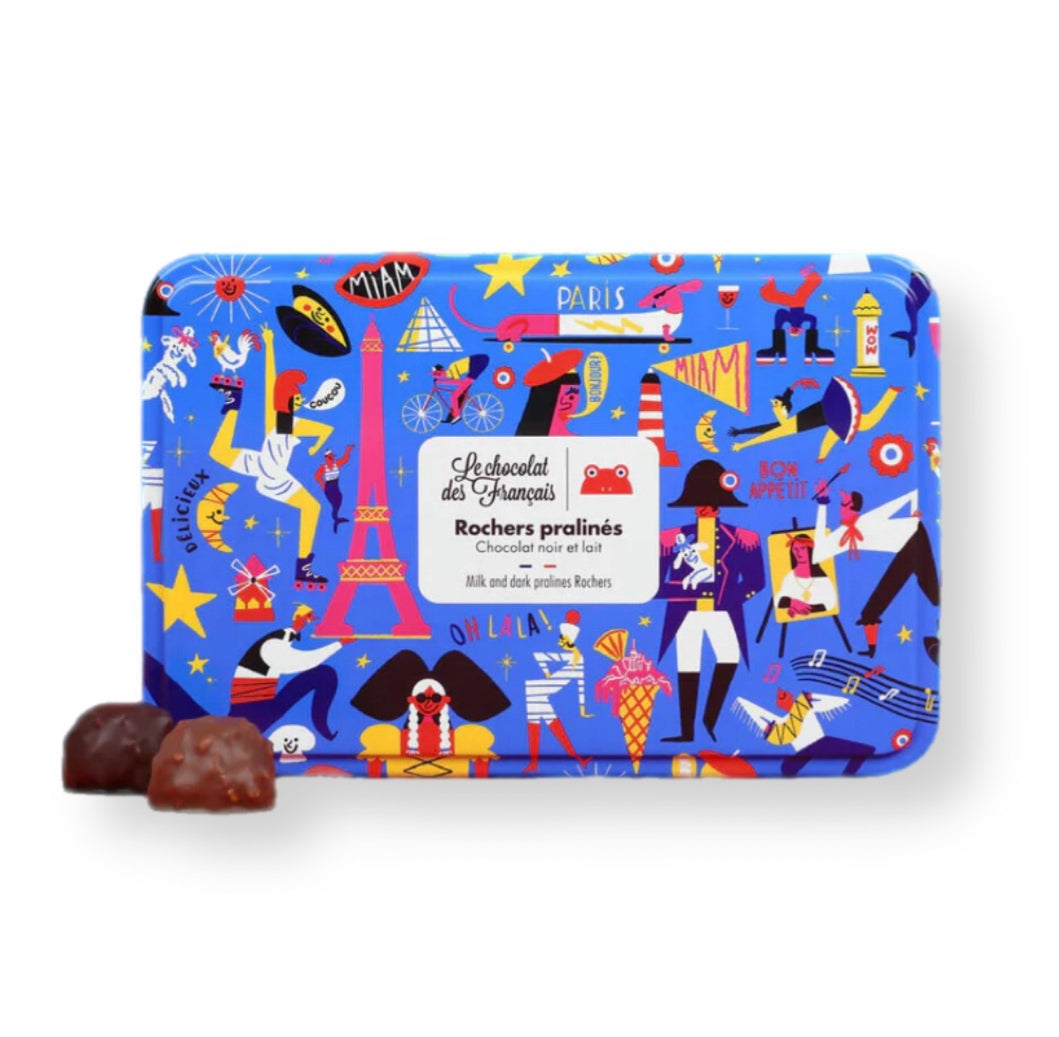 Le Chocolat des Francais - Praline milk and dark chocolate rochers