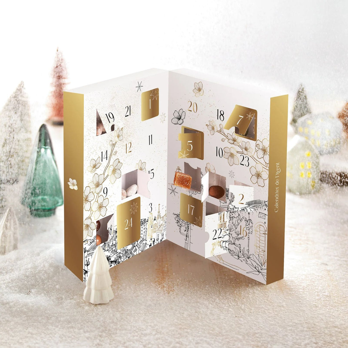 Francois Doucet Advent Calendar - chocolates and fruity jellies