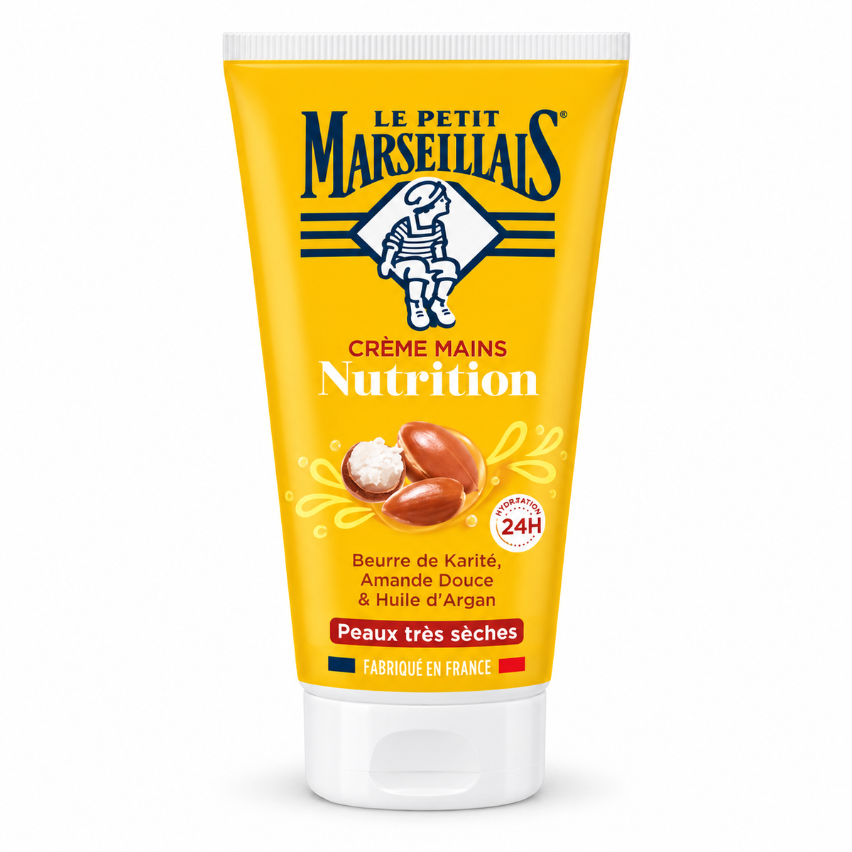 Le Petit Marseillais Nourishing Hand Cream for Very Dry Skin – Shea Butter, Almond & Argan Oil