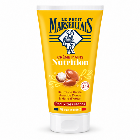 Le Petit Marseillais Nourishing Hand Cream for Very Dry Skin – Shea Butter, Almond & Argan Oil
