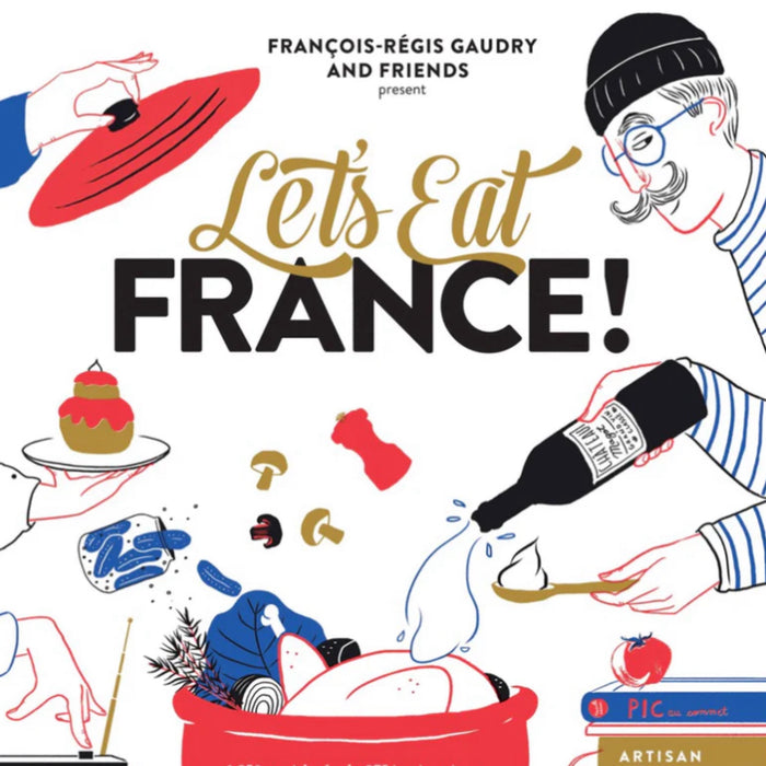 the cover of the book let's eat france