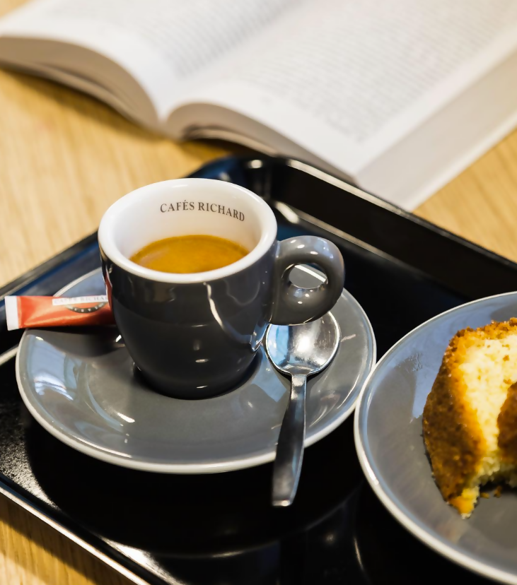 Cafés Richard Grey Espresso Cup + Saucer (Set of 6)